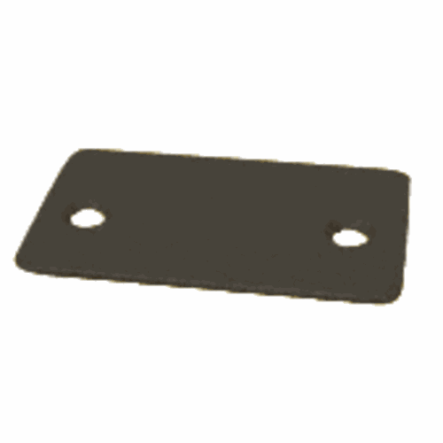 CRL NHECBL Black Powder Coat End Cap with Screws for NH2 Wide U-Channel