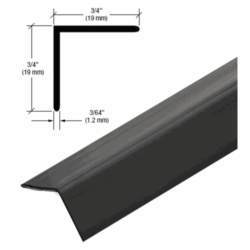 CRL VAT75MBL Matte Black PVC 3/4
