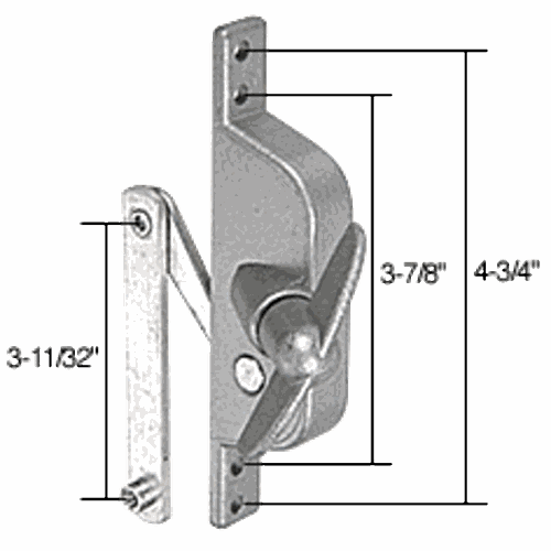 CRL WCM301 Stanley Jalousie Window/Door Operator, 3-11/32
