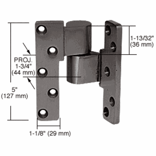 CRL 41J190R313 Dark Bronze 3/4