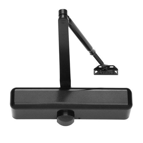 CRL PR80BLK Black Adjustable Spring Door Closer, Size 2-5, Surface Mount