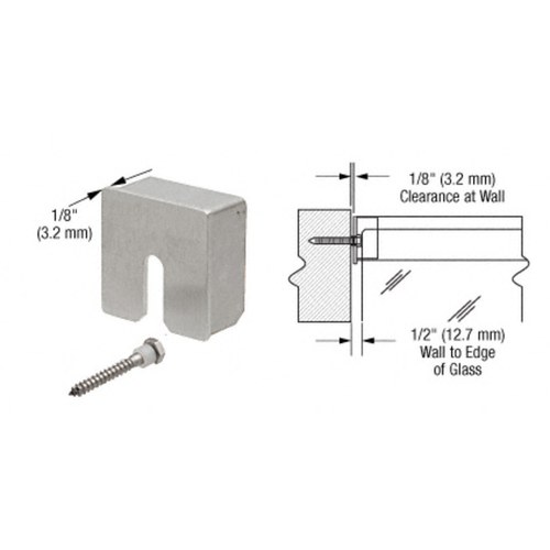 CRL GRSC20SECBS Brushed Stainless Square End Cap for 2