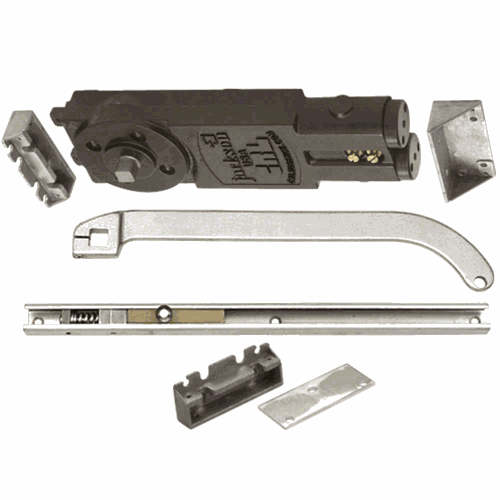 CRL 21201U62804 Jackson Satin Aluminum 90 Hold Open Concealed Closer with Slide-Arm