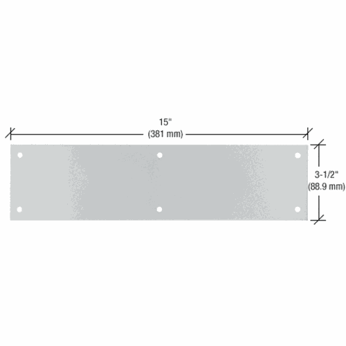 CRL 47 Satin Aluminum 3.5