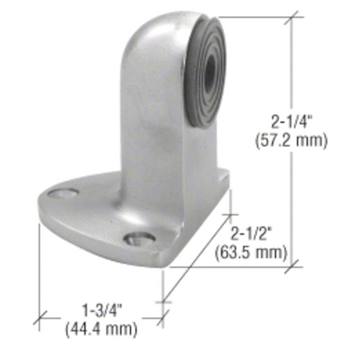 CRL DH80311 Aluminum Floor Mount Door Stop/Bumper