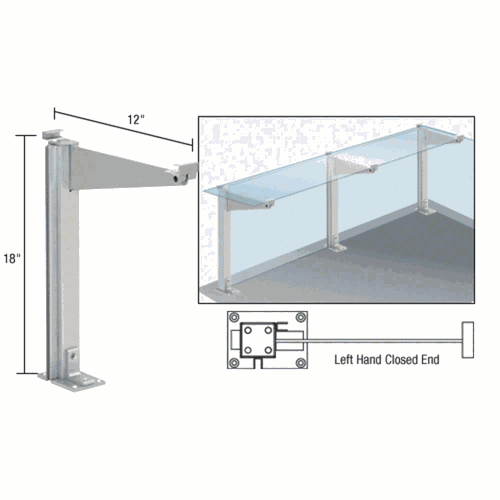 CRL D995ALHCE Satin Anodized 18