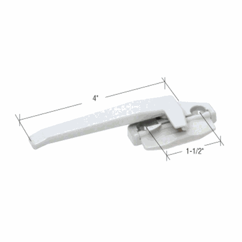 CRL DS325W White Left-Hand Cam Handle, 1.5