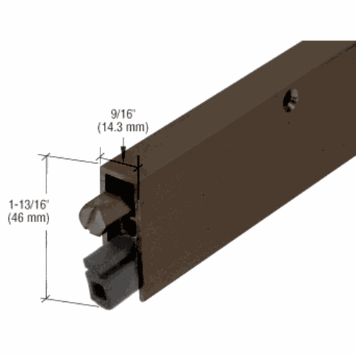CRL DB035DV36 Dark Bronze Anodized Medium-Duty Automatic Door Bottom for 36