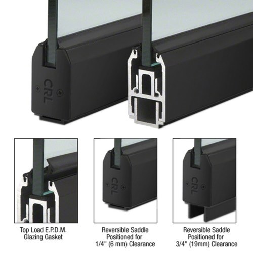 CRL SR2TMBL12240 Matte Black 2-5/16