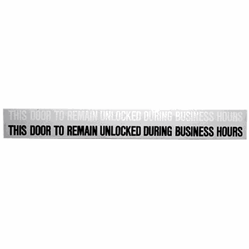 CRL 148B0 Single Door Header Sign for Business