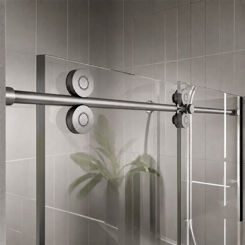 CRL CRE78BS Brushed Stainless 180 Crescent Series Sliding System