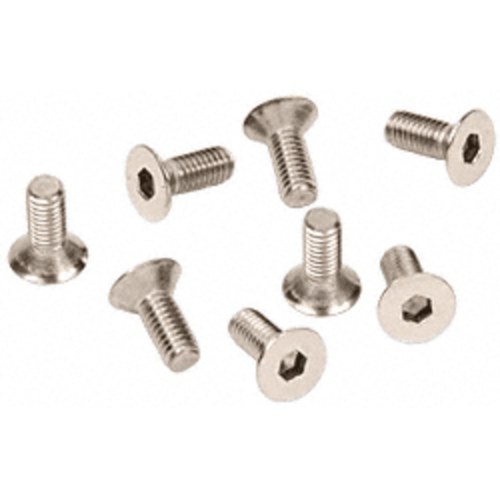 CRL A612PN Polished Nickel 6x12 mm Flat Allen Head Cover Plate Screws