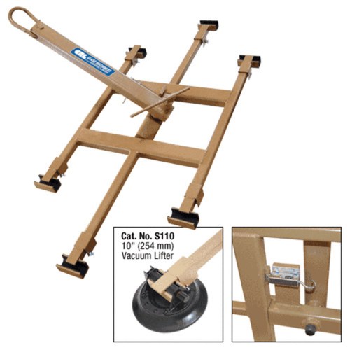 CRL R0W60T 6-Cup Steel Rotating Tilting Hand Cup Lifting Frame