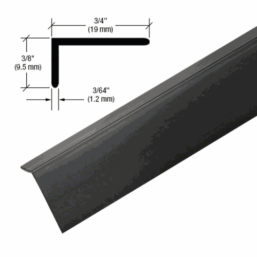 CRL VLT75MBL Matte Black PVC 3/4