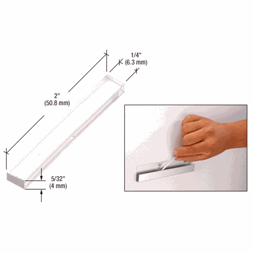 CRL PSB156 Clear Plastic Setting Blocks 5/32