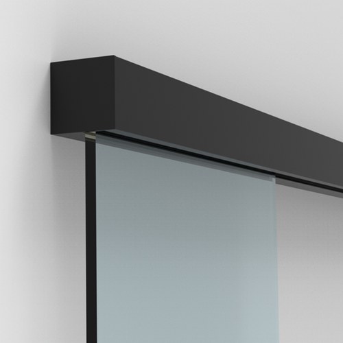 CRL 695MBL 695 Series Matte Black Sliding Door Kit with Softbrake System