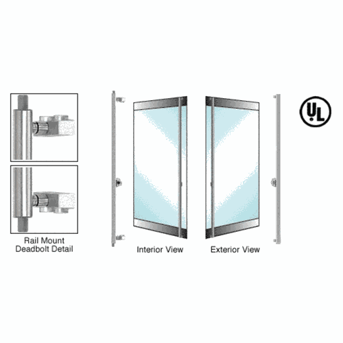 CRL DB132F1R1BS Blumcraft Brushed Stainless Right Hand Double Acting Deadbolt Handle