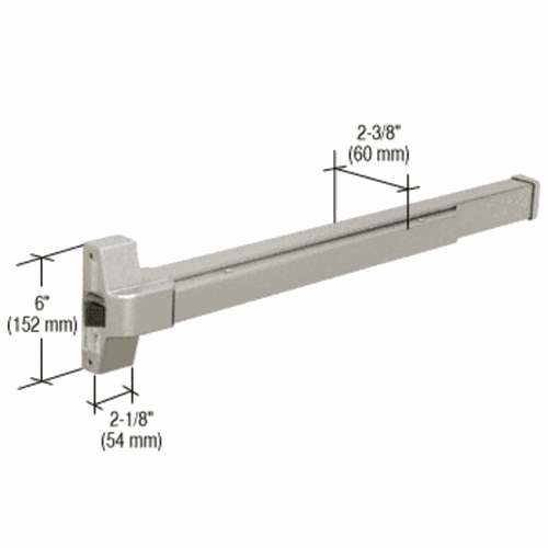 CRL DL970FA Aluminum Rim Fire Exit Device