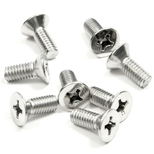 CRL P615CH Chrome 6x15mm Flat Head Phillips Cover Plate Screws