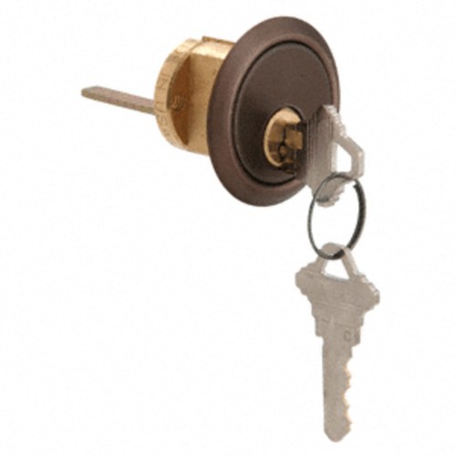 CRL DC7015SC8KADU Dark Bronze Rim Cylinder, 5-Pin, Schlage 'C', 1-3/4
