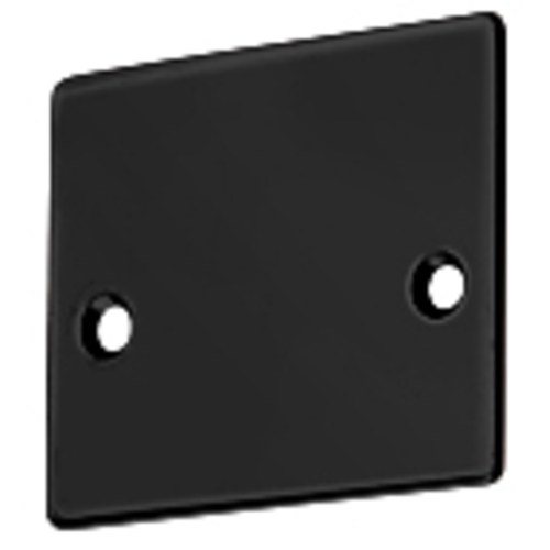 CRL NHECMBL Matte Black End Cap with Screws for NH2 Wide U-Channel