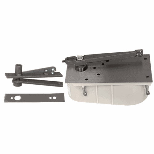 CRL 2890SH0RHDU Rixson 28 Series Dark Bronze Right Hand Floor-Mounted Closer Package