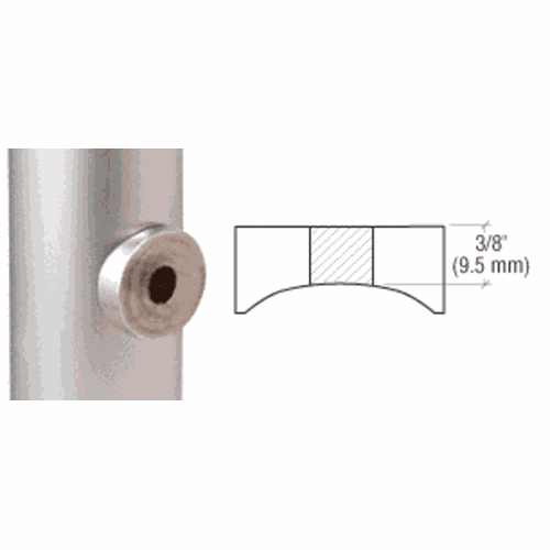 CRL SPA02SS Stainless Steel Round Post Adapter