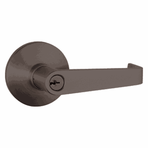 CRL DL51LKDDU Dark Bronze Panic Exit Device Trim - Keyed Lever Handle Accessory