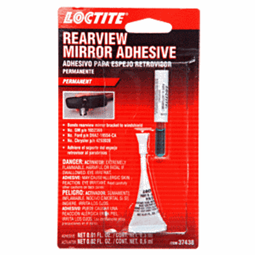 CRL 37438 Loctite Rear View Mirror Adhesive - 12 Cards/Box