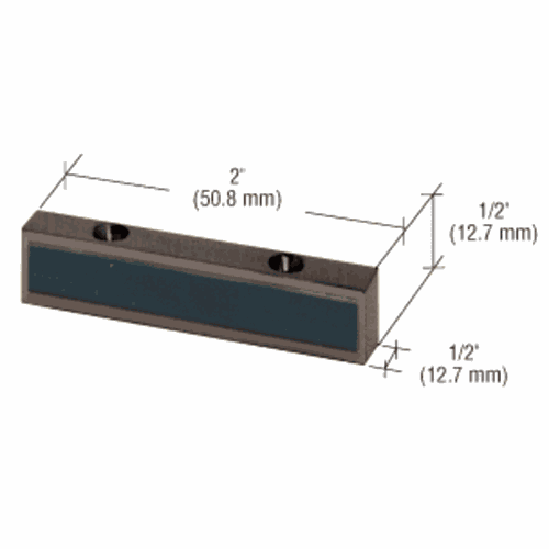 CRL 1NT307DU Bronze Header-Mounted Single Door Stop