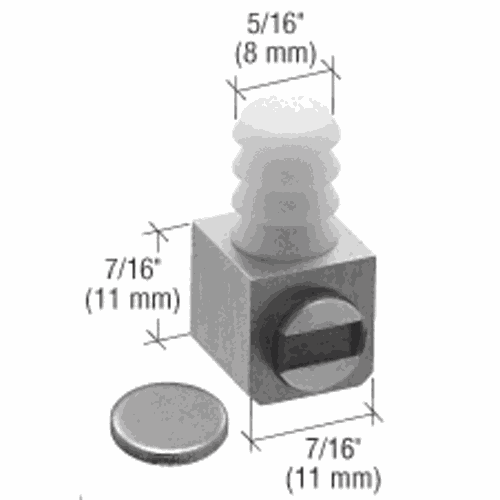 CRL UV6294 UV Magnetic Latch for Wood Cabinet - Single Door