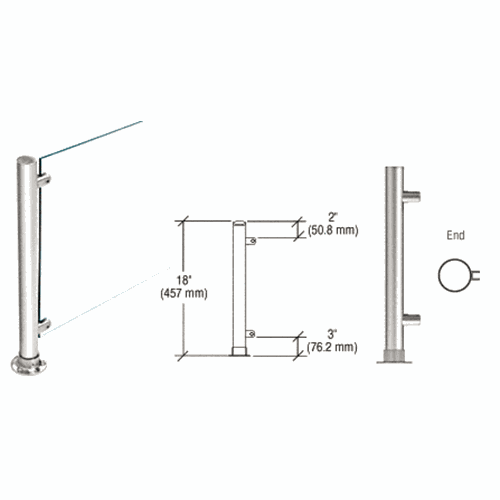 CRL PP45EPS Polished Stainless 18