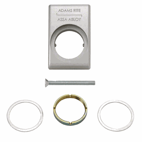 CRL DH86511 Adams Rite Clear Anodized Mortise Cylinder Mounting Pad