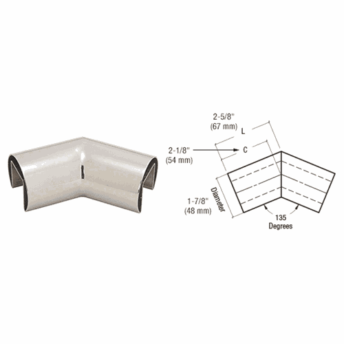 CRL GRRF20H3PS 316 Polished Stainless Steel 1-7/8
