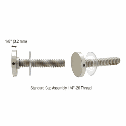 CRL BMNWSKBN Brushed Nickel Stud Replacement Set