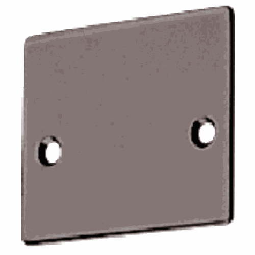 CRL NHECDU Black Bronze Anodized End Cap with Screws for NH2 Wide U-Channel