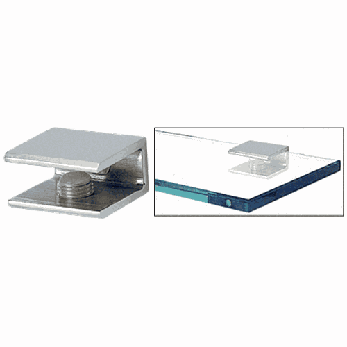 CRL FA10CH Polished Chrome Square Shower Shelf Clamp