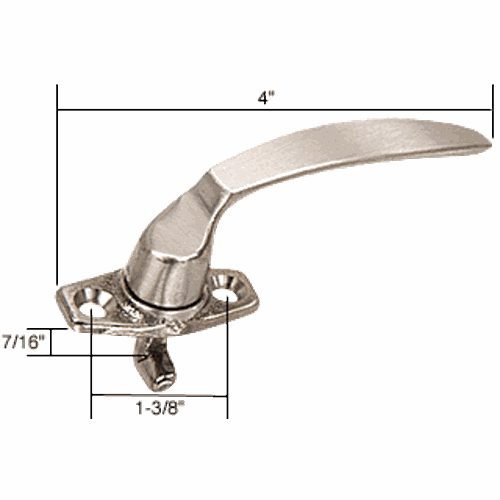 CRL H3607 Right Hand Casement Locking Handle, 7/16