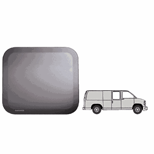 CRL FW141 Fixed All-Glass Look 60 Window - Side Hinged Door for 1997+ Chevy/GMC Vans