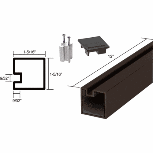 CRL 6407512 Black Bronze Anodized 12