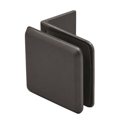 CRL BGC0370RB Oil Rubbed Bronze Fixed Beveled Clamp with Small Leg