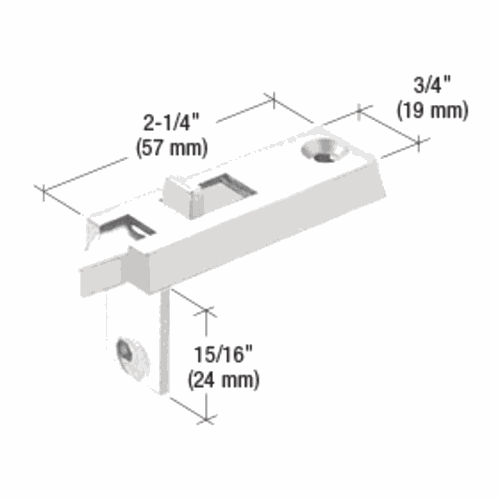 CRL F2642 White Tilt Window Latch for Better Bilt