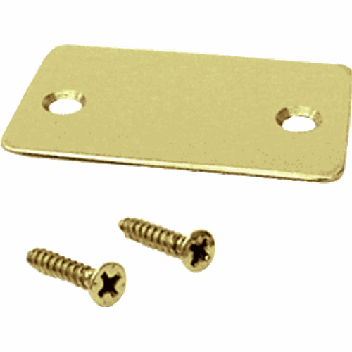 CRL SCECPB Polished Brass End Cap with Screws for U-Channel