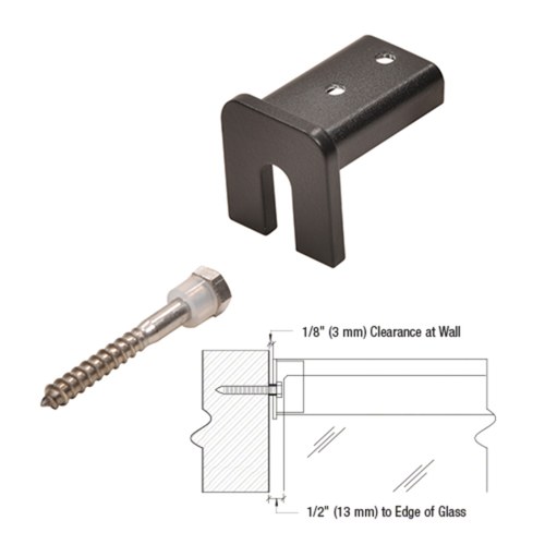 CRL GRL107SECMBL Matte Black 11 Ga Stabilizing End Cap for 1-1/4