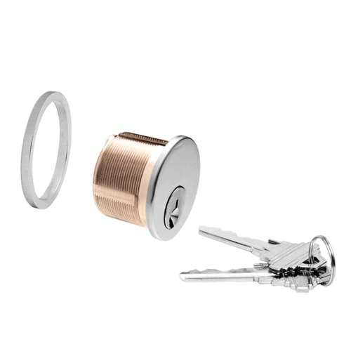CRL DRA10BS Brushed Stainless Steel Mortise Keyed Alike Cylinder