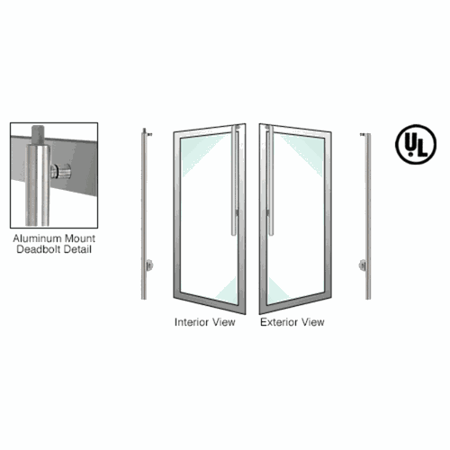 CRL DB170JS3AKBS Blumcraft Brushed Stainless Right Hand Keyed Access Deadbolt Handle