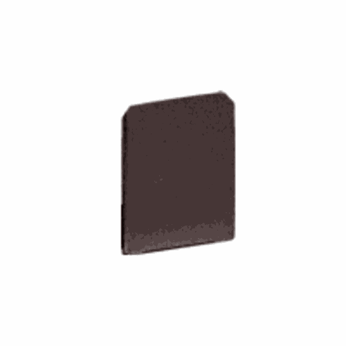 CRL WU3ECDU Black Bronze Anodized End Cap for WU3 Wet/Dry U-Channel