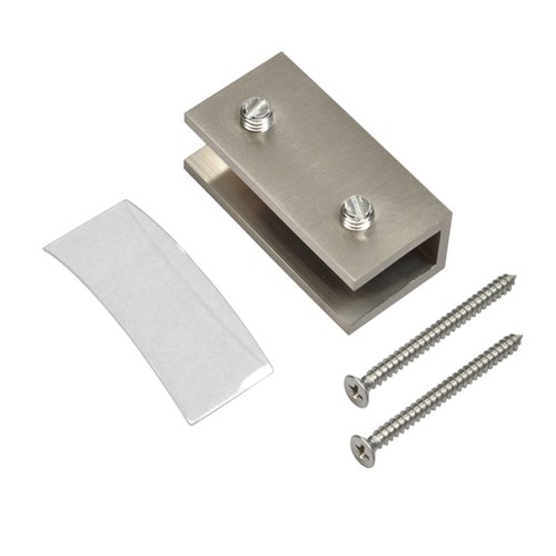 CRL NDC12BN Brushed Nickel No-Drill Clamp for 1/2