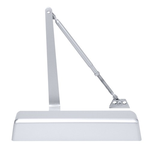 CRL PR54DAA Aluminum Adjustable Spring Door Closer, Size 2-5, Surface Mount, Delayed Action