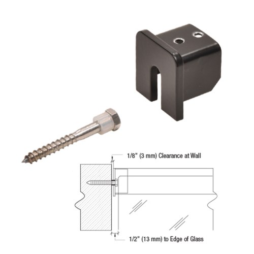 CRL L10SECMBL Matte Black End Cap for L10 Series Cap Rail